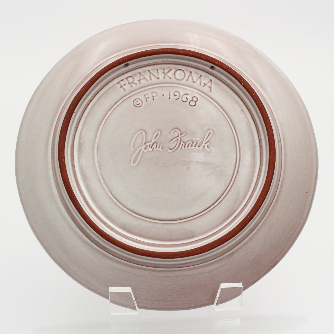 Frankoma 1968 Christmas Plate – Flight Into Egypt by John Frank