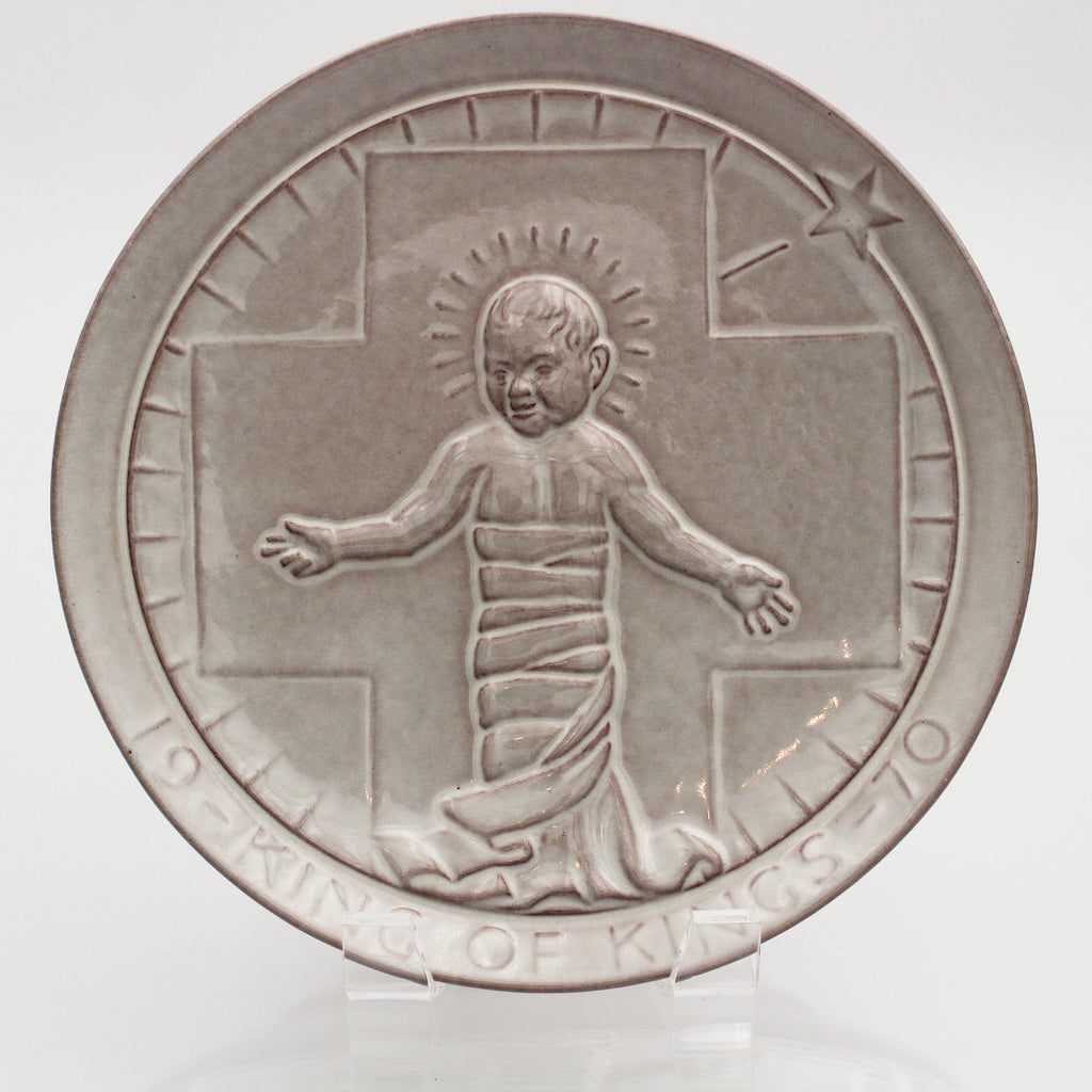 Frankoma 1970 Christmas Plate – King of Kings by John Frank