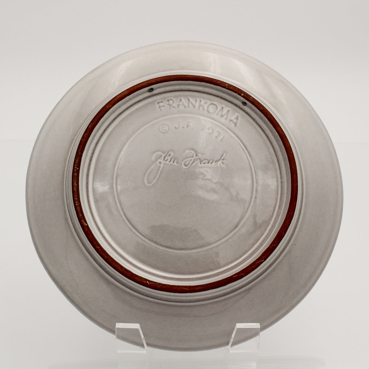 Frankoma 1971 Christmas Plate – No Room in the Inn by John Frank