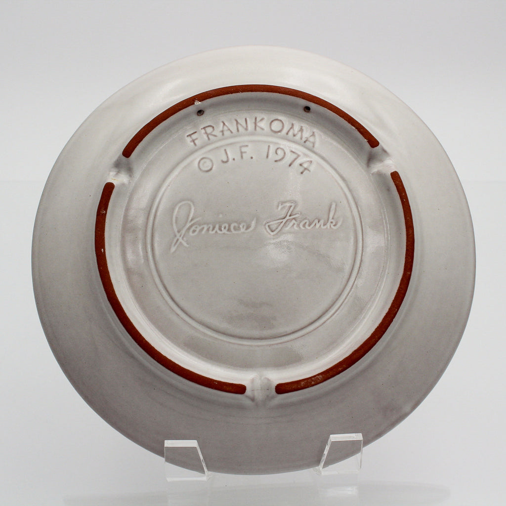 Frankoma 1974 Christmas Plate – She Loved and Cared by Joniece Frank