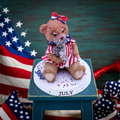 1998 July Bear by Papel – Theadorables Second Edition Figurine