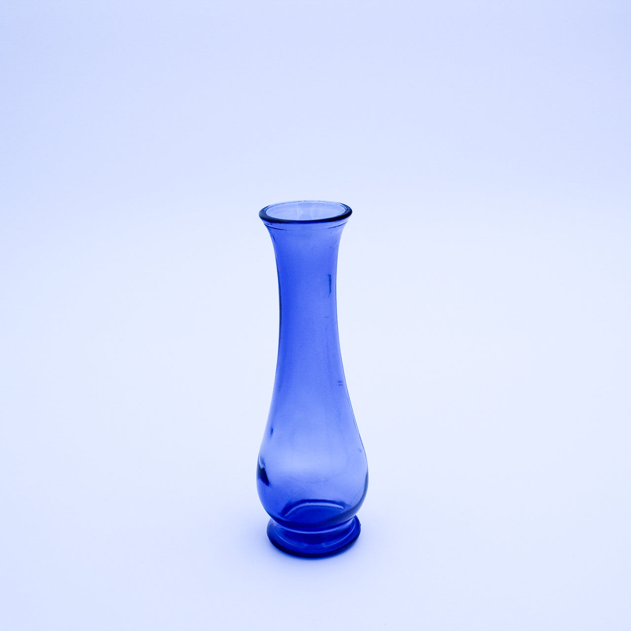 Small Cobalt Blue Glass Bud Vase, 6 Inch Vintage Decor
