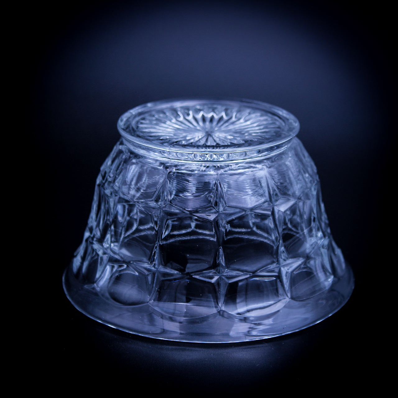 Rare Indiana Glass Mayonnaise Bowl – 1960 Constellation Pattern, Clear