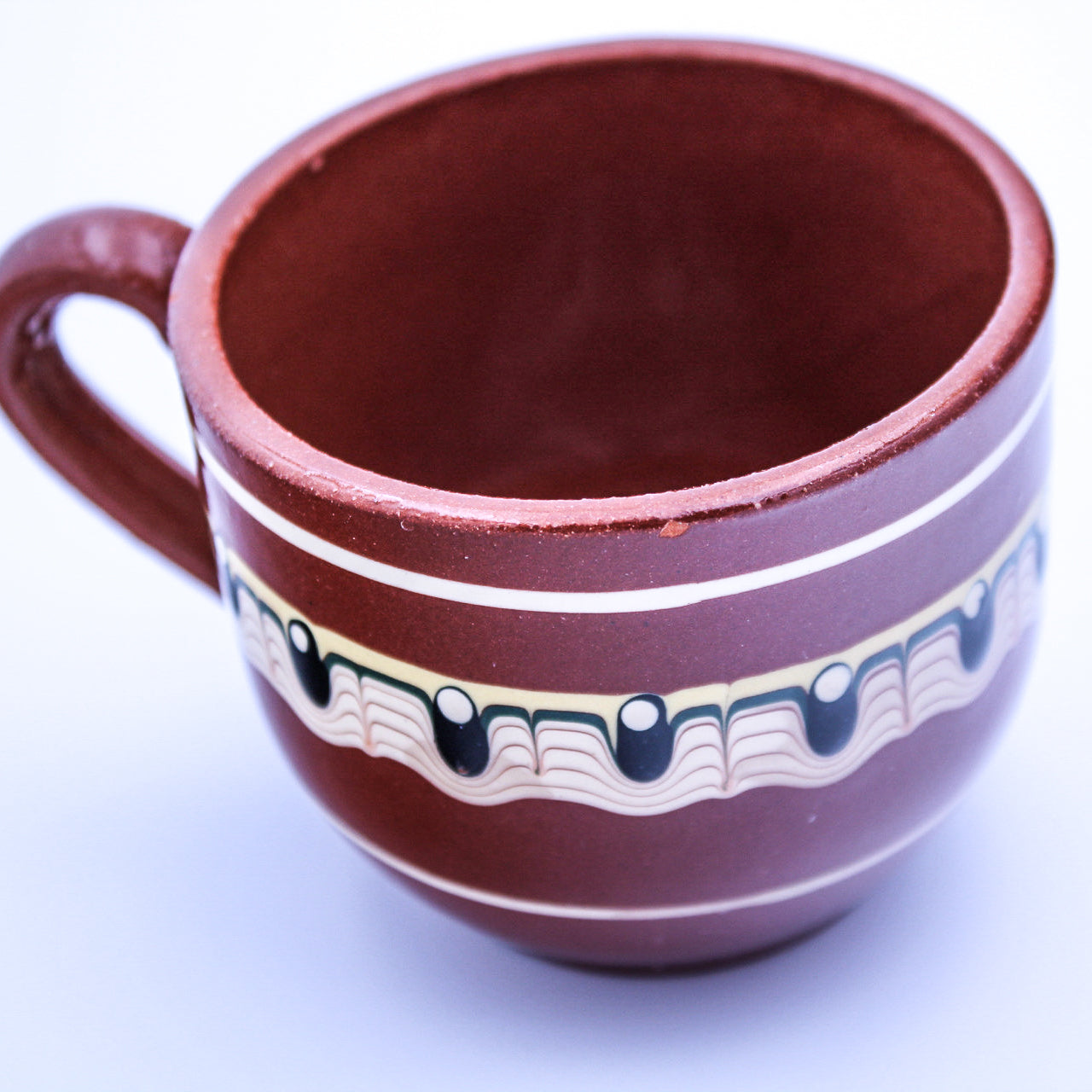 Vintage Bulgarian Troyan Redware Teapot – Peacock’s Eye Folk Pottery