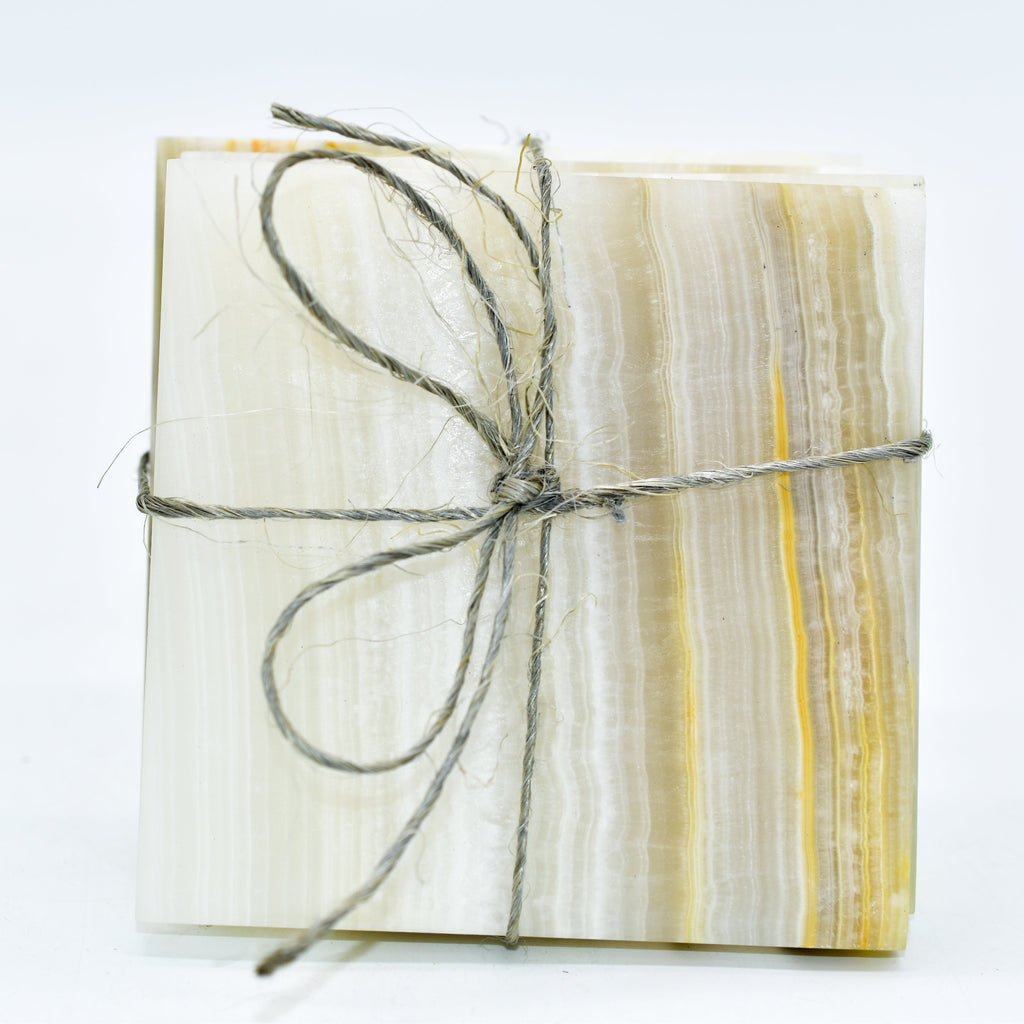 Onyx Coasters - Set of 4