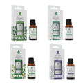 Pursonic 4-Pack Pure & Natural Essential Oils Collection – Eucalyptus, Lavender, Tea Tree, and Peppermint