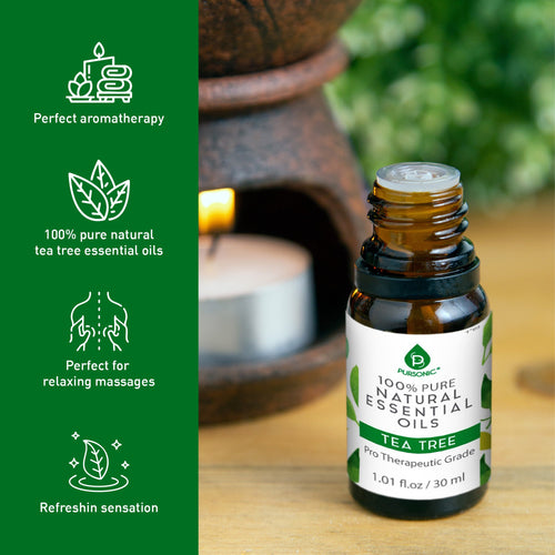 100% Pure & Natural Tea Tree Essential Oils