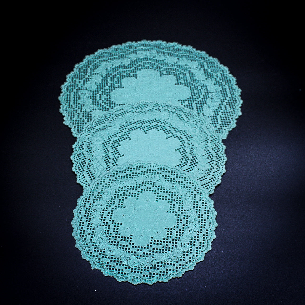 Vintage Roylies Green Paper Doilies – 5", 6", 8" Set of 3 Sizes