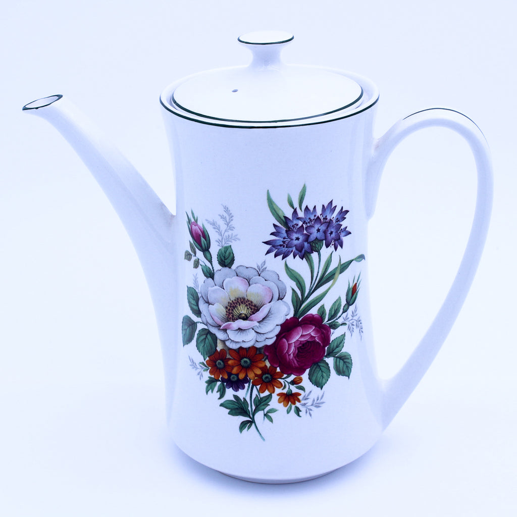 Ponesta Floral Bouquet 15pc Porcelain Demitasse Coffee Set