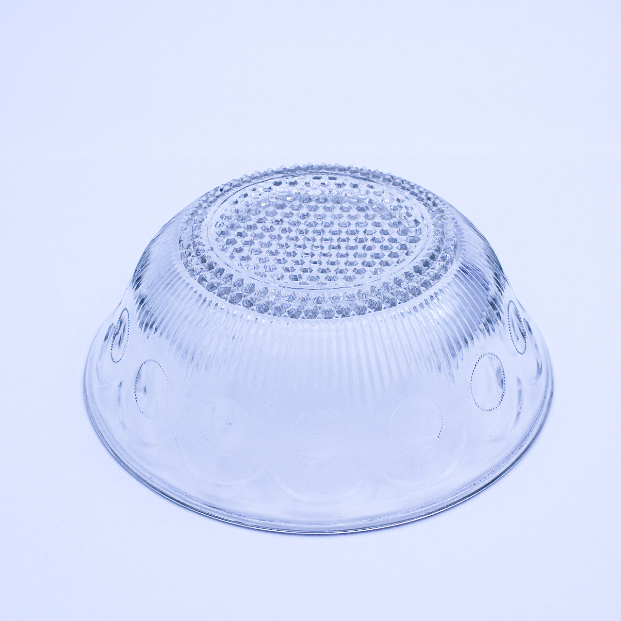 Vintage US Glass Manhattan Bullseye Clear Bowls 8.5" – Set of 2