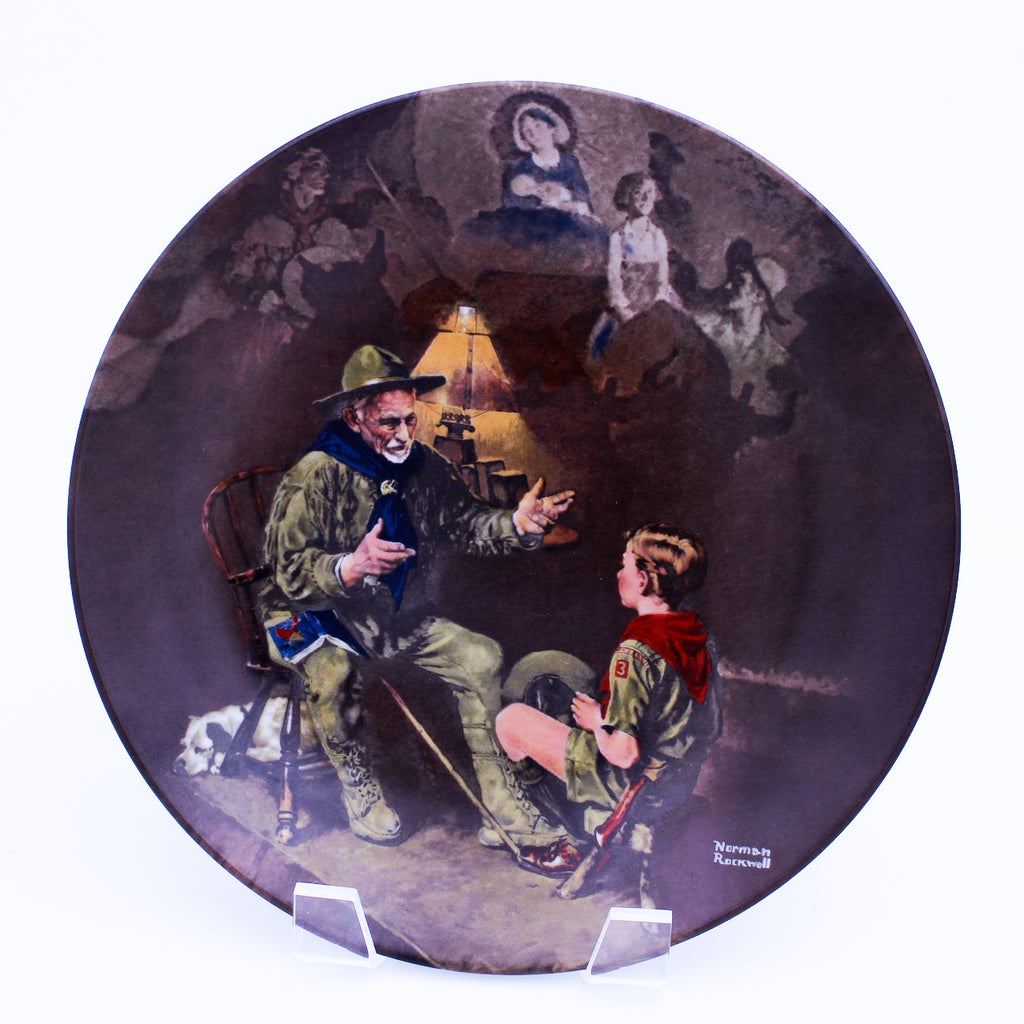 Norman Rockwell Plate – The Old Scout – Knowles Heritage – COA & Box – 1990