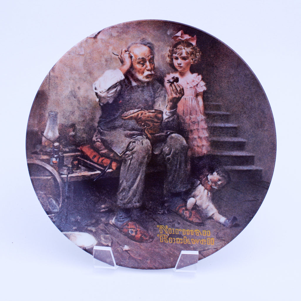 Norman Rockwell Plate – The Cobbler – Knowles Heritage – COA & Box – 1978