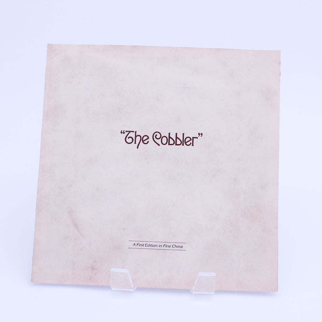 Norman Rockwell Plate – The Cobbler – Knowles Heritage – COA & Box – 1978