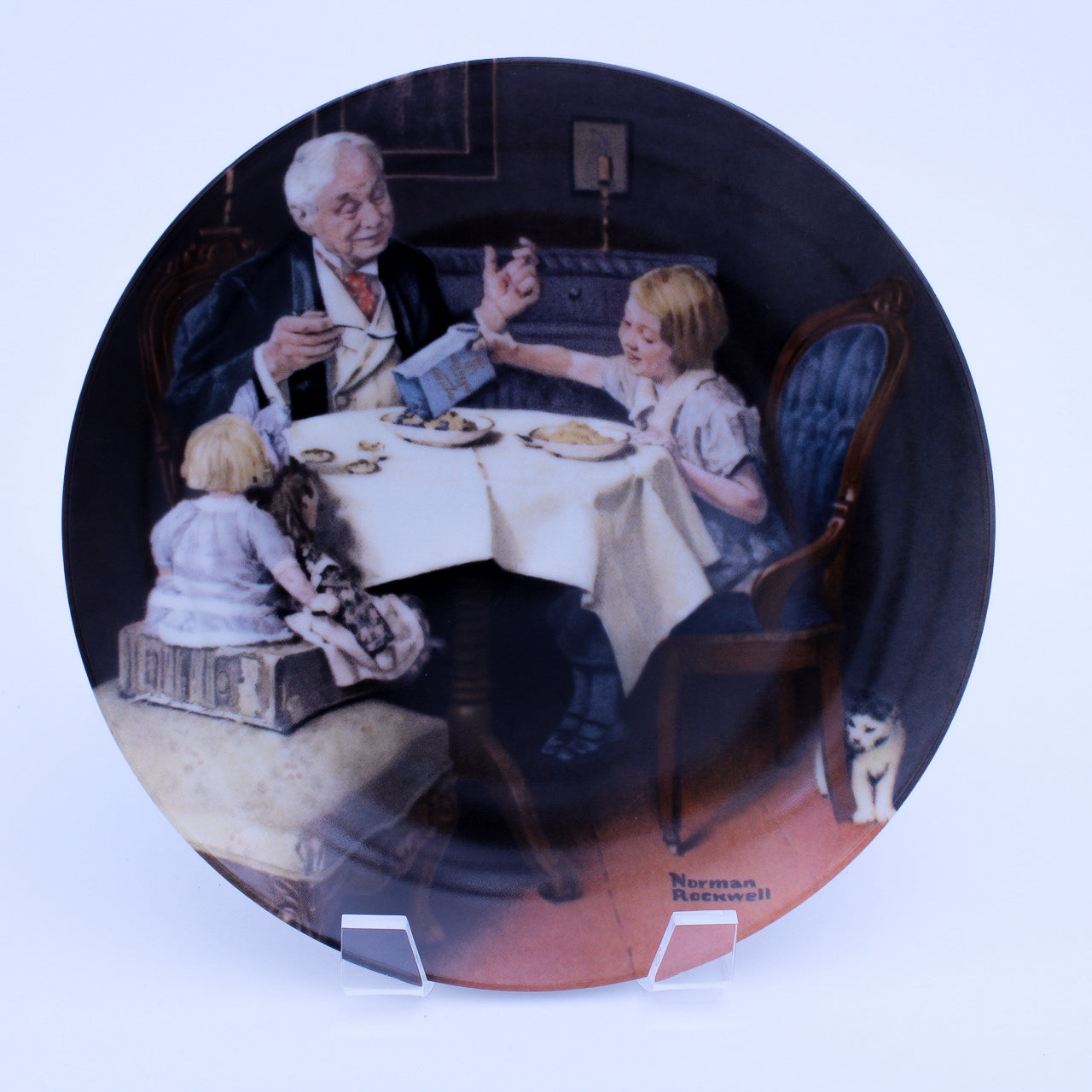 Norman Rockwell Plate – The Gourmet – Knowles Heritage – COA & Box – 1985