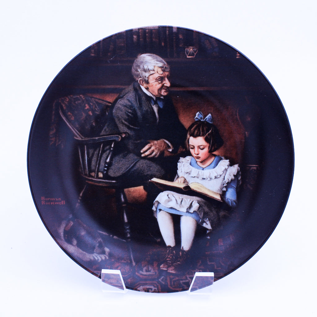 Norman Rockwell Plate – The Young Scholar – Knowles Heritage – COA & Box – 1991