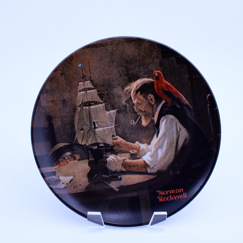 Norman Rockwell Plate – The Ship Builder – Knowles Heritage – COA & Box – 1980