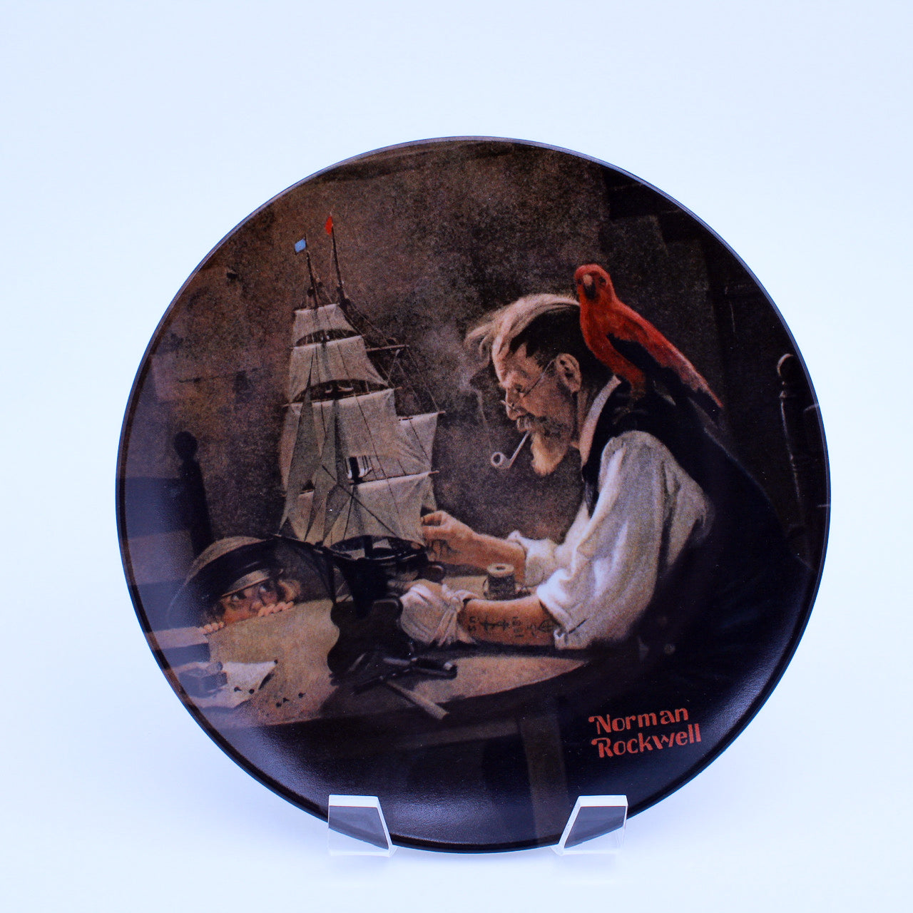 Norman Rockwell Plate – The Ship Builder – Knowles Heritage – COA & Box – 1980