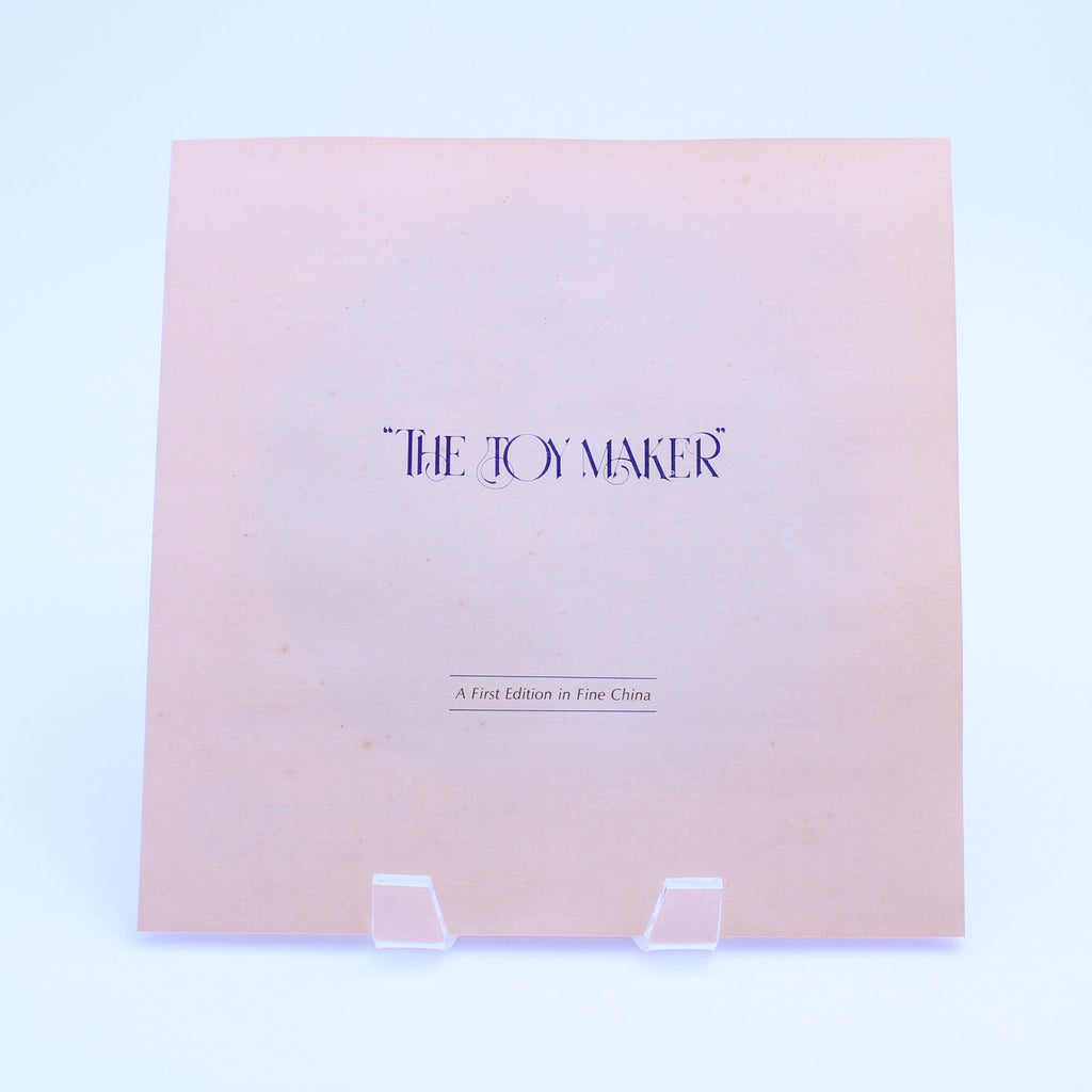Norman Rockwell Plate – The Toy Maker – Knowles Heritage – Insert & Box – 1977