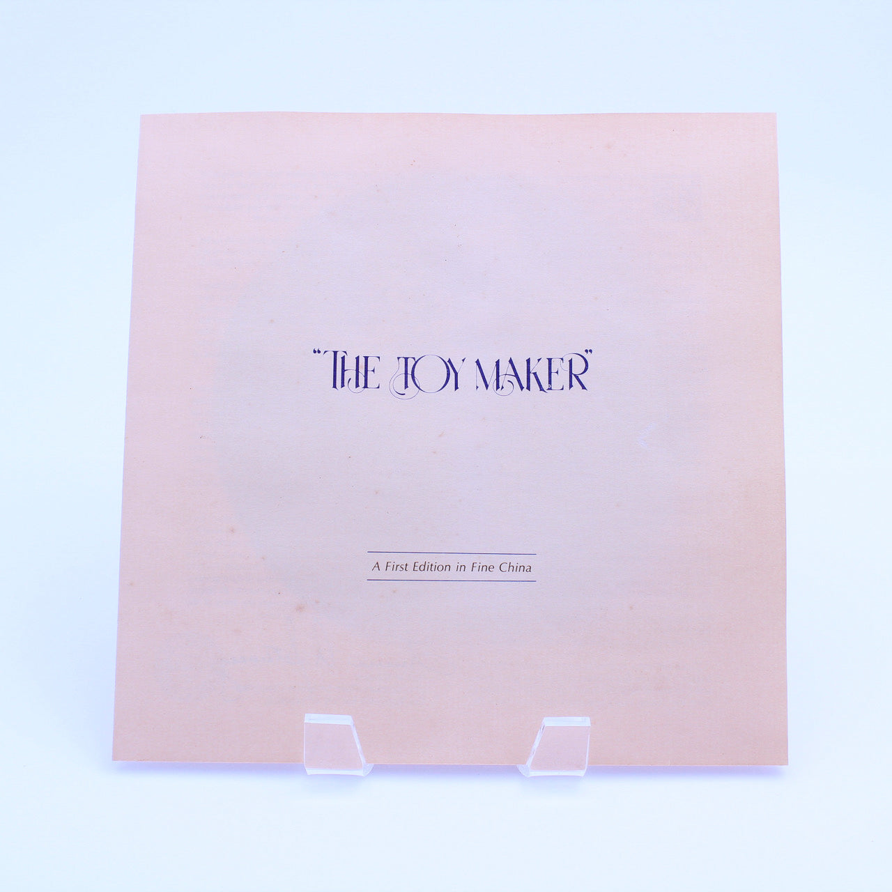 Norman Rockwell Plate – The Toy Maker – Knowles Heritage – Insert & Box – 1977