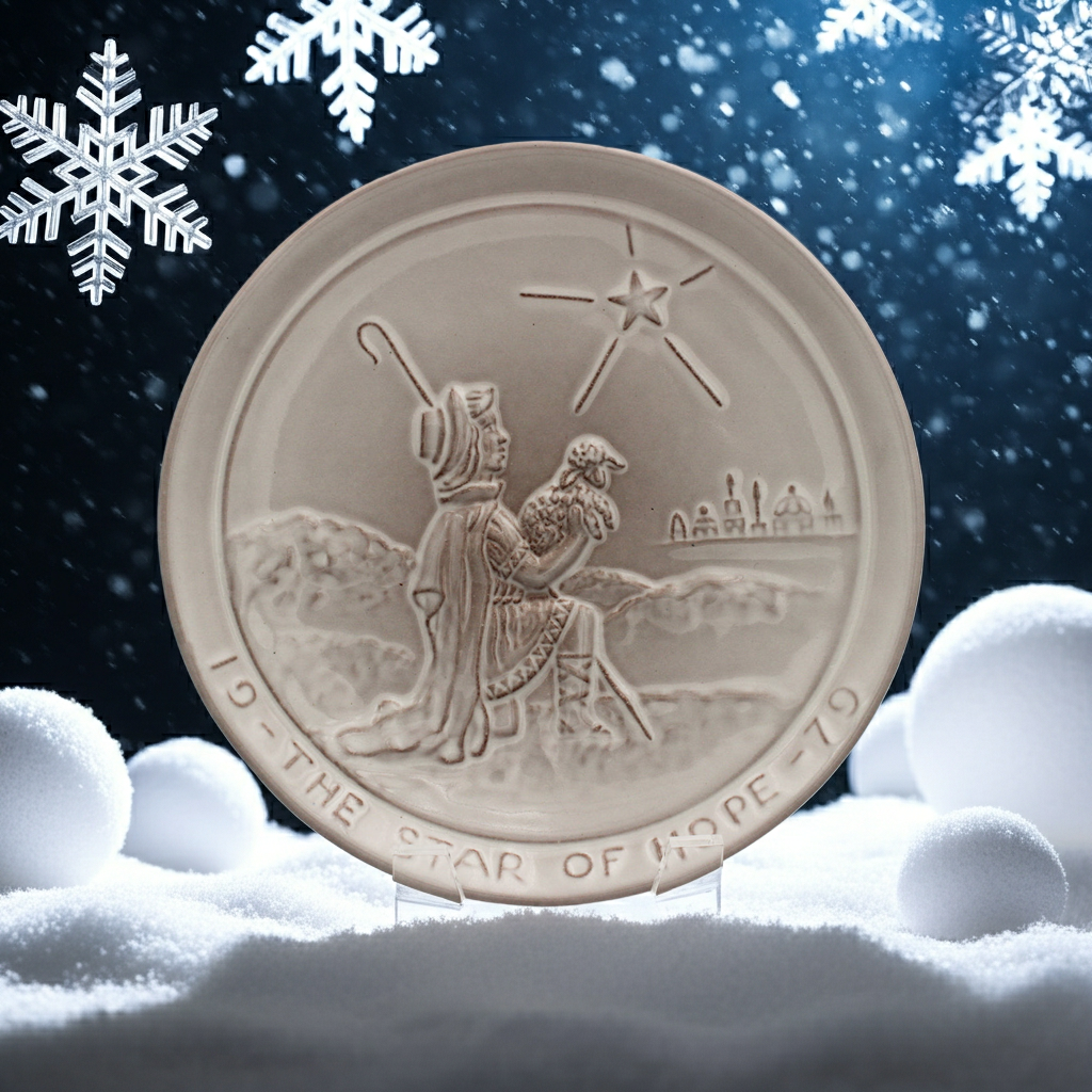 Frankoma 1979 Christmas Plate – Star of Hope by Joniece Frank