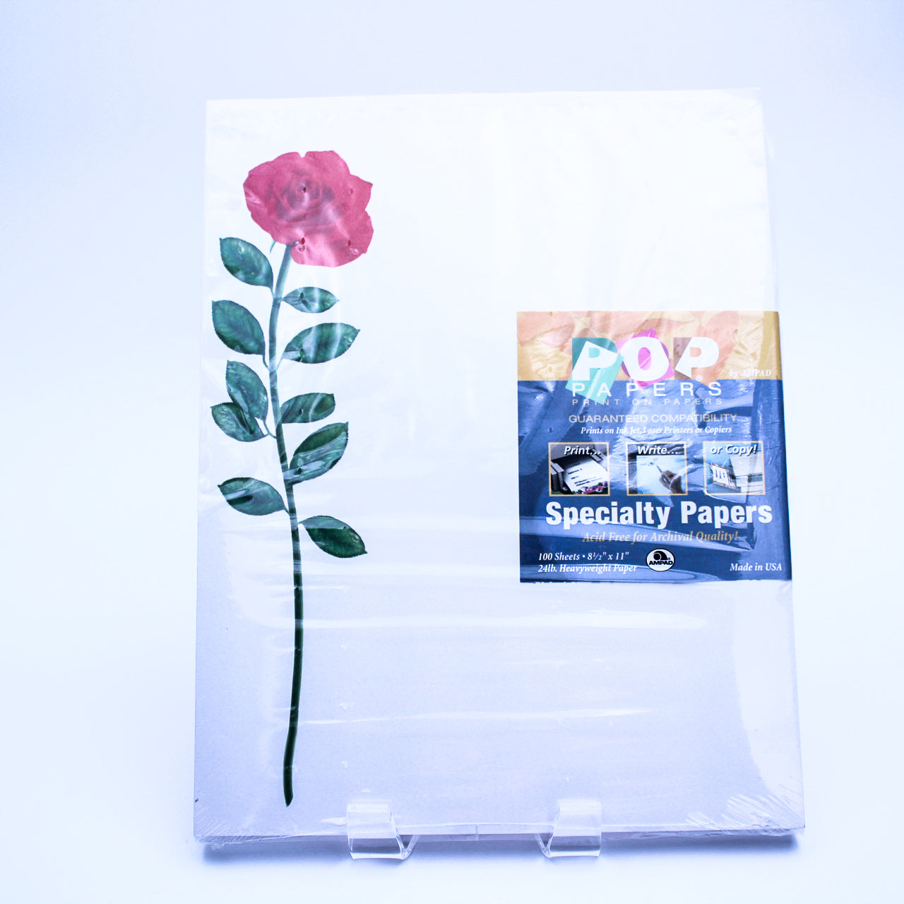 Red Rose Specialty Paper 100 Sheets 8.5"x11" 24lb Heavyweight