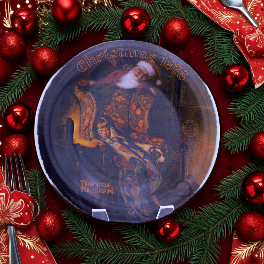 Norman Rockwell Plate – Christmas Dream – Knowles Heritage – COA & Box – 1978