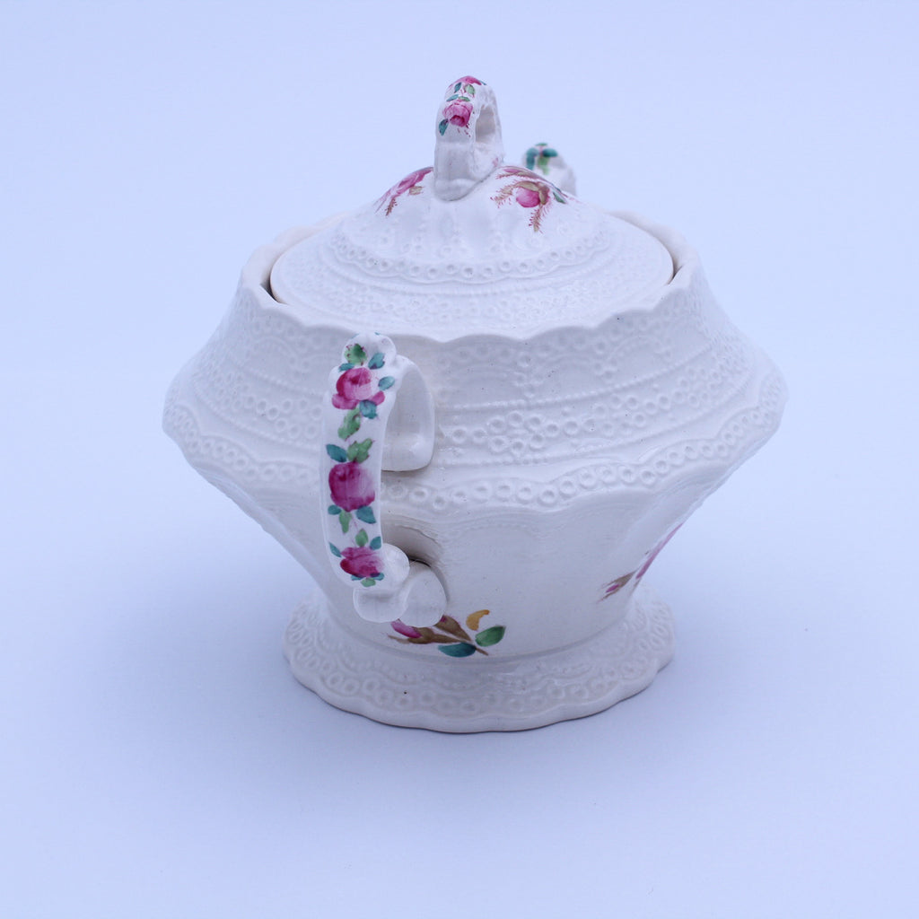 Spode Jewel Copeland Heath & Rose Sugar Bowl #70392 – Vintage China