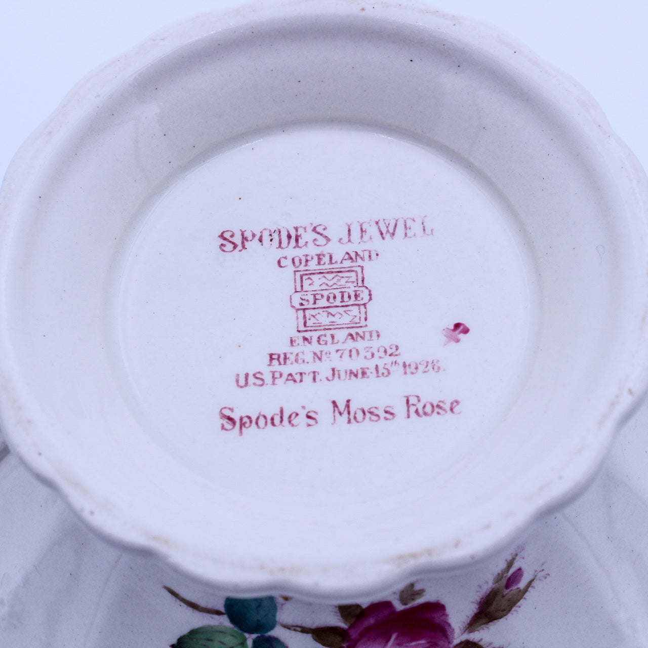 Spode Jewel Copeland Heath & Rose Sugar Bowl #70392 – Vintage China