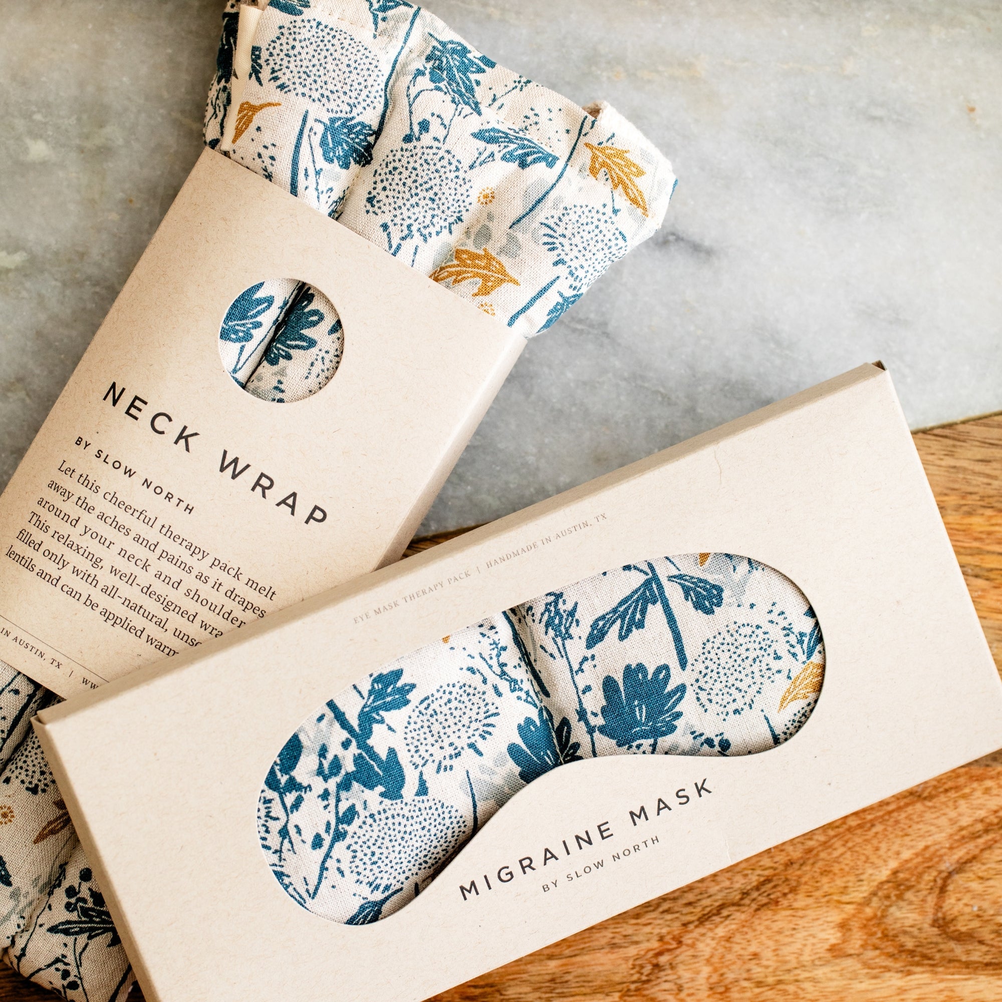 Eye Mask + Neck Wrap Bundle - Wander Field