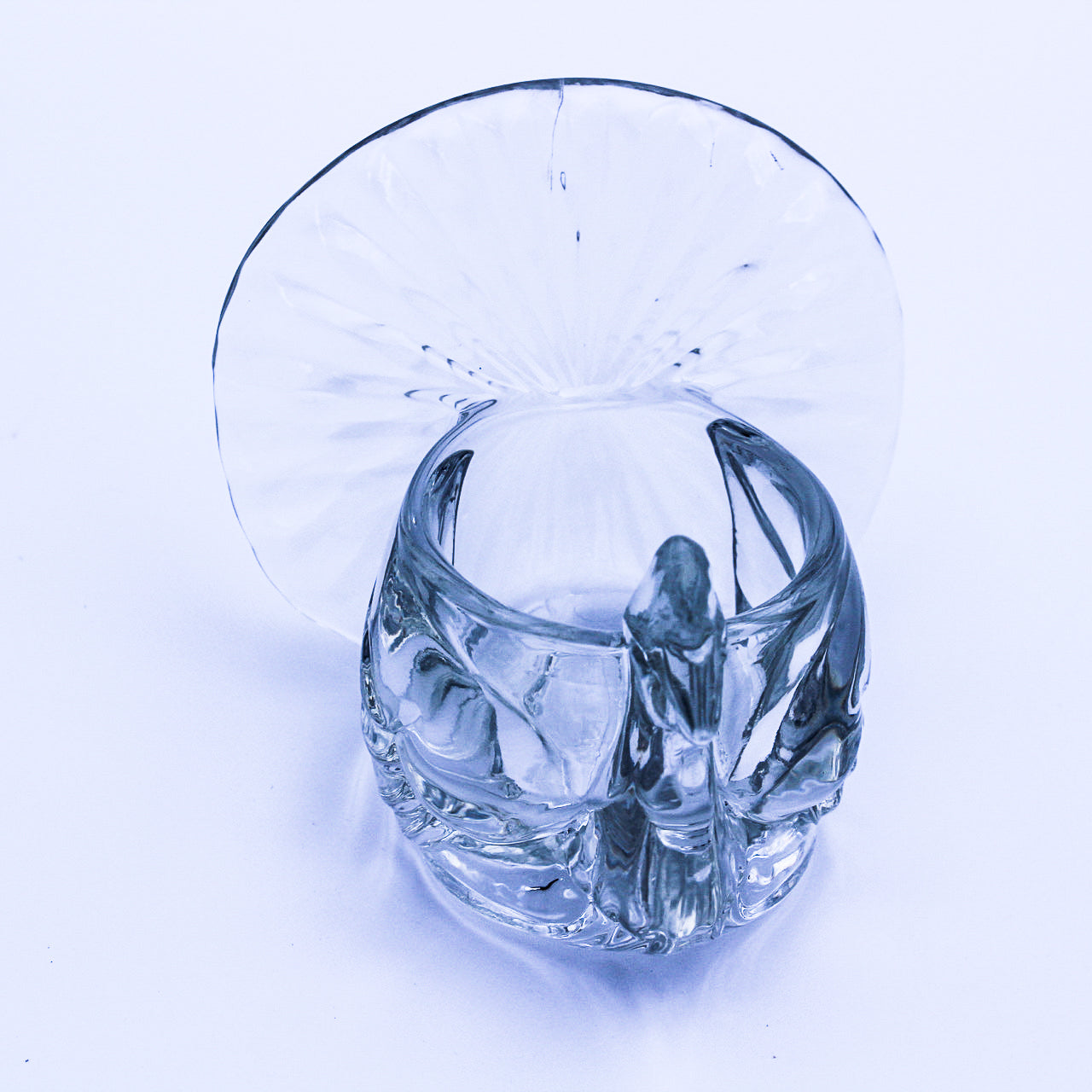 Vintage AVON 1979 Glass Turkey Tealight Holder Thanksgiving Decor