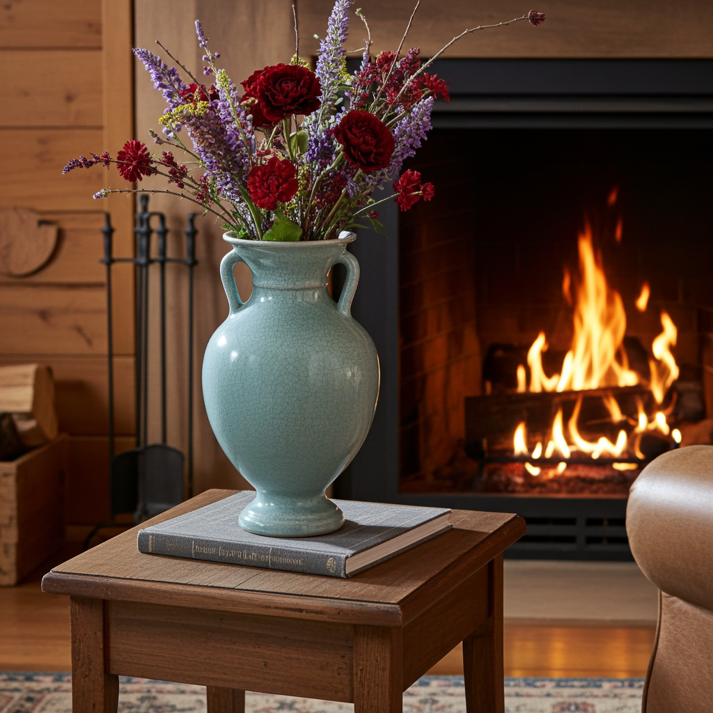 Vintage Coors Pottery Vase, Tall Pastel Green with White Interior