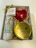 Lotion, Heart & Candle Gift Box-Vanilla