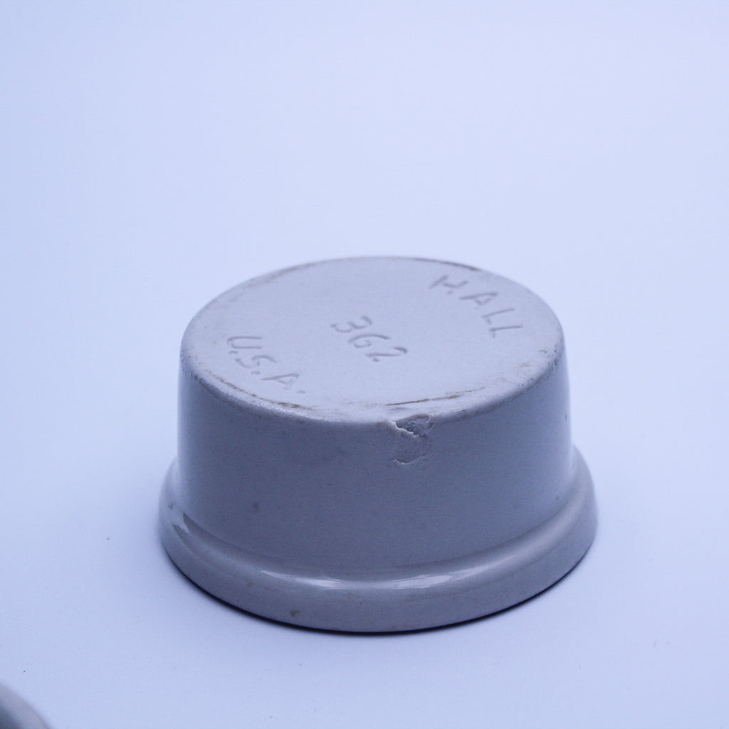 Vintage Hall China #362 White Ramekin Set of 3, 2.5oz, Used