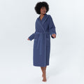 Women’s Turkish Cotton Waffle Hooded Robe
