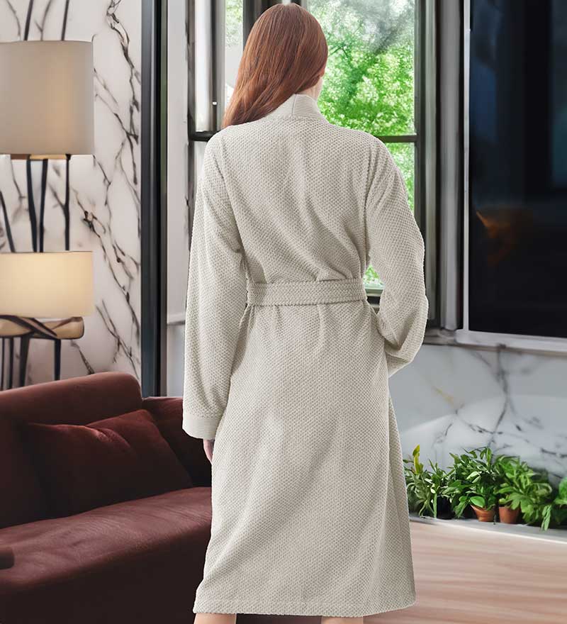 Women’s Luxury Turkish Cotton Terry Kimono Bathrobe