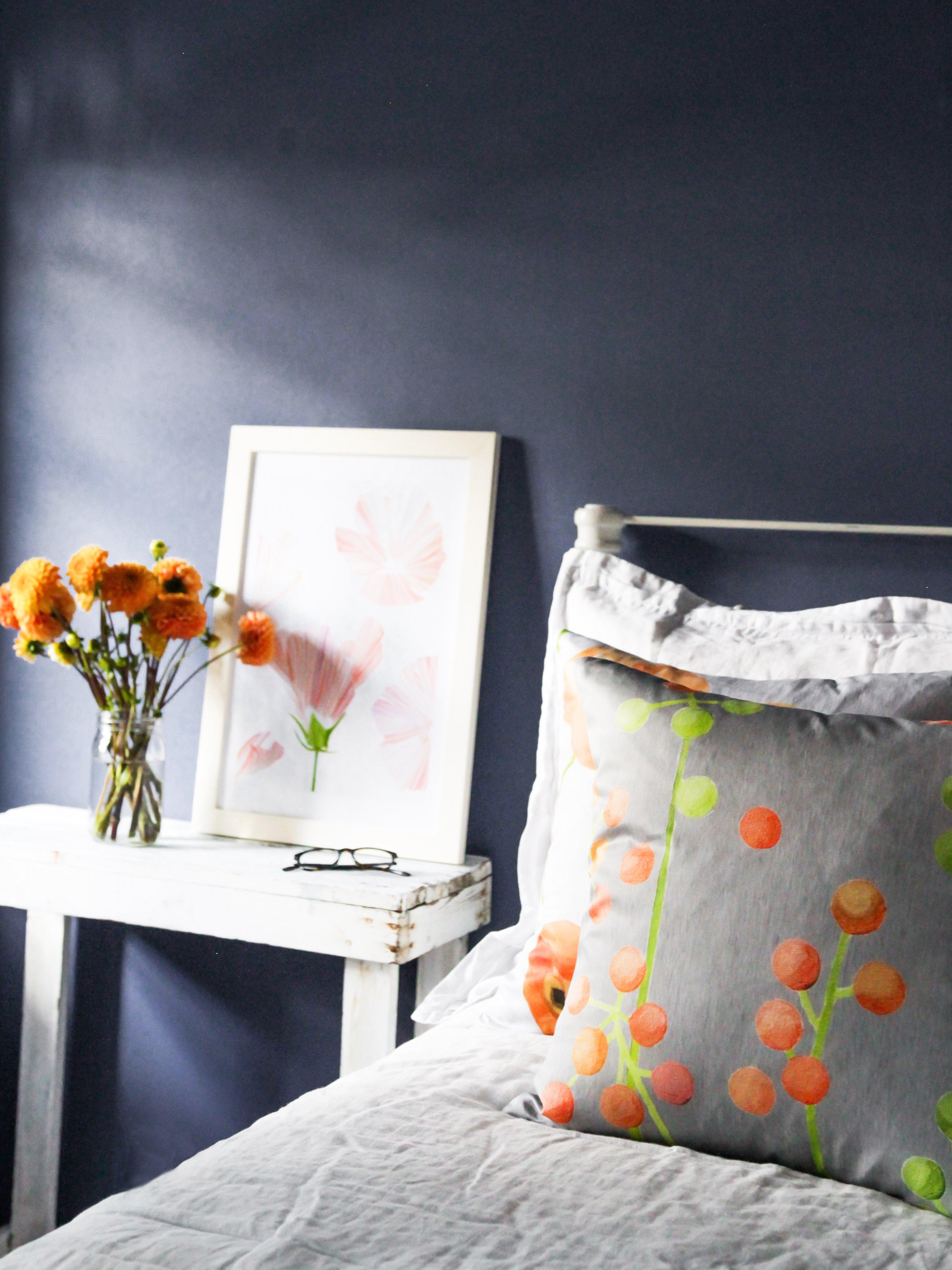 Throw Pillow: Brunia on Grey