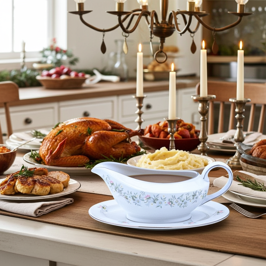 Johann Haviland Forever Spring Gravy Boat wit Plate