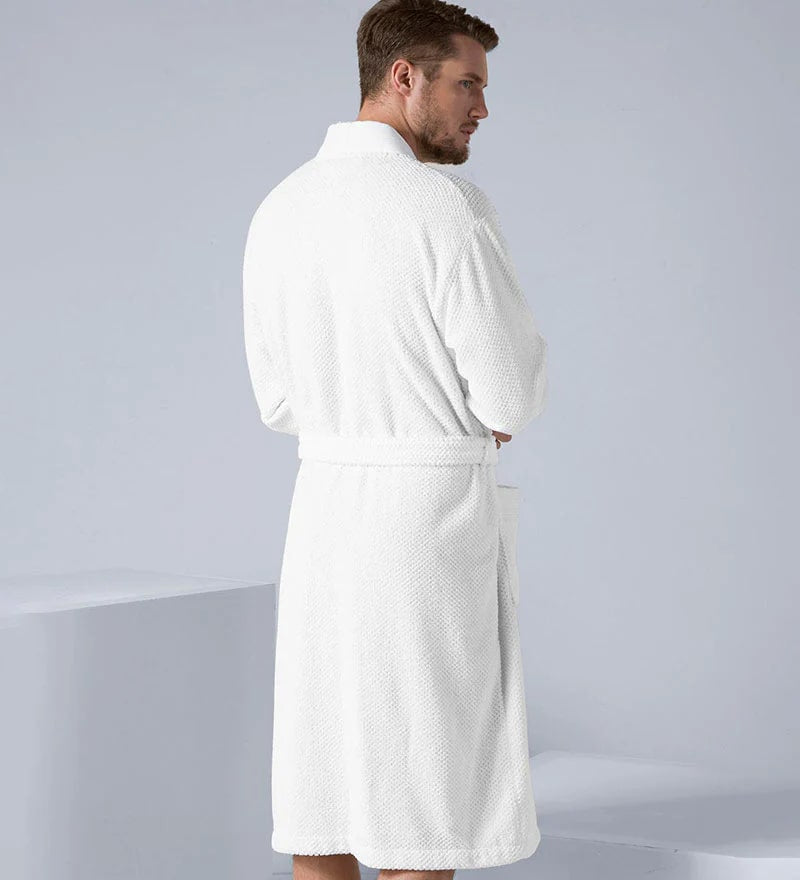 Men's Organic Turkish Terry Cloth Kimono Bathrobe