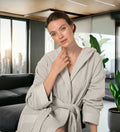 Womens Hooded Turkish Cotton Terry Cloth Robe