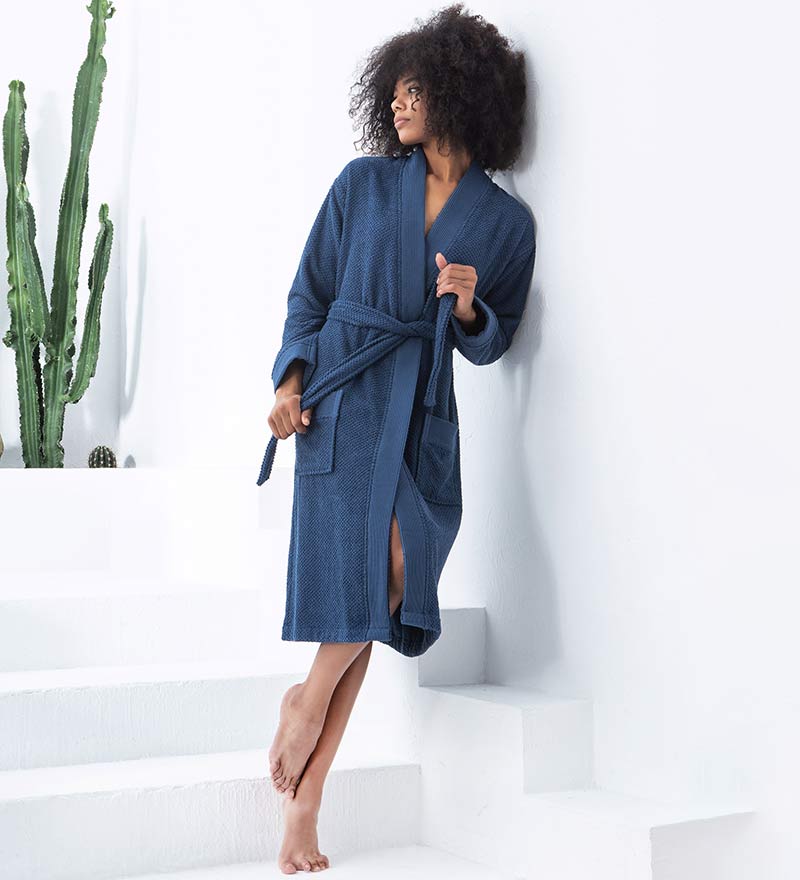 Women’s Luxury Turkish Cotton Terry Kimono Bathrobe
